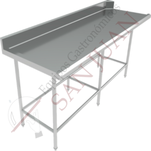 mesa recibo loza limpia
